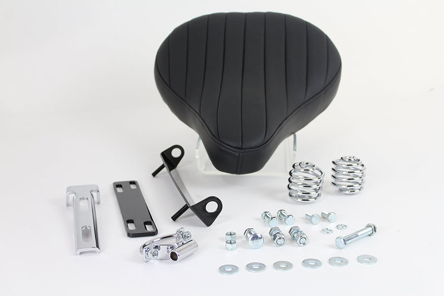 Black Leather Solo Seat Kit