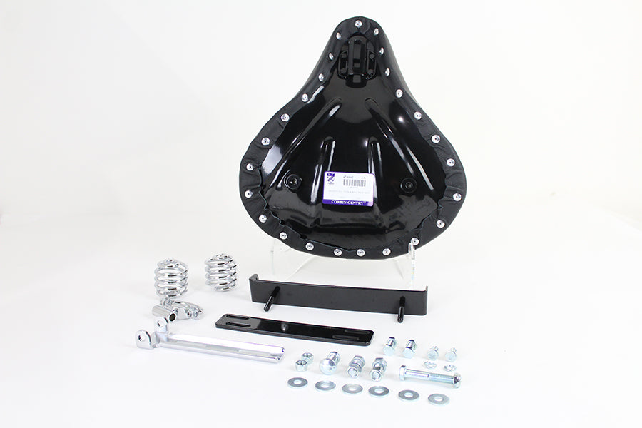 Black Leather Solo Seat Kit