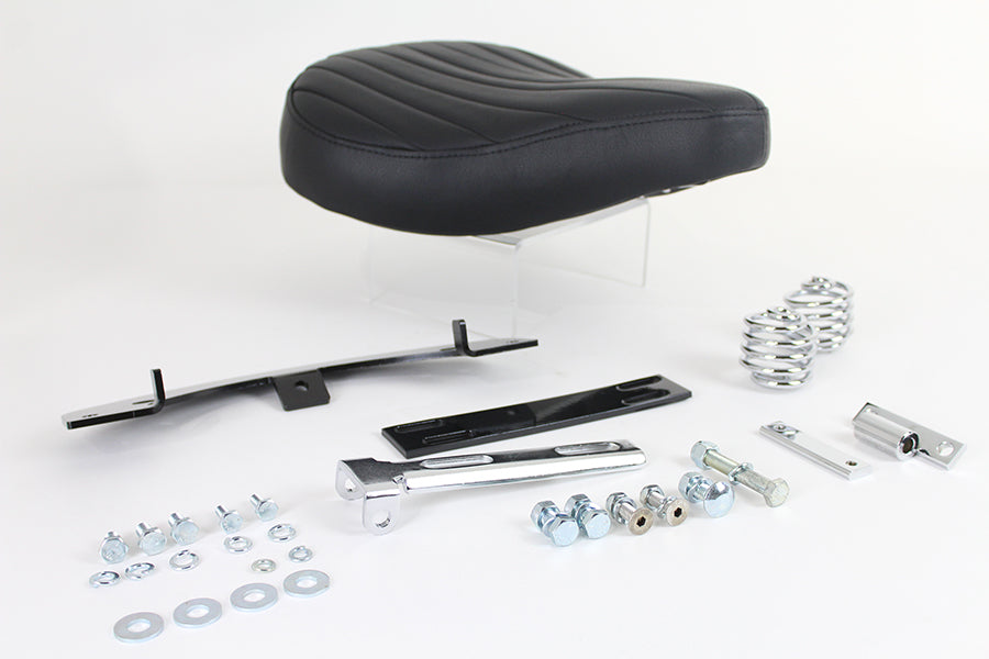 Black Leather Solo Seat Kit