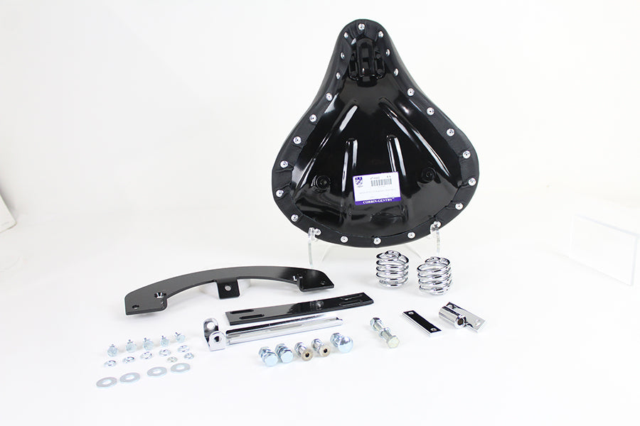 Black Leather Solo Seat Kit