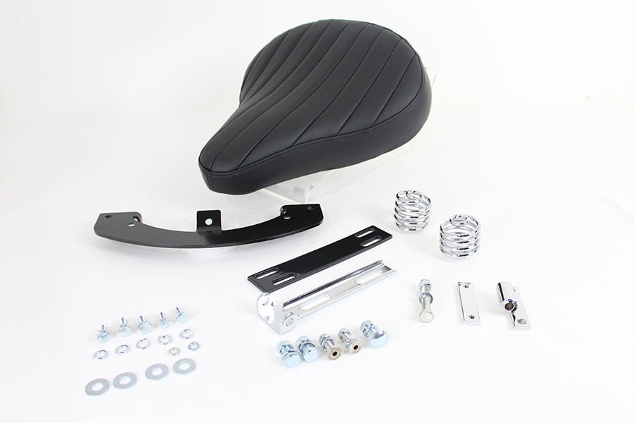 Black Leather Solo Seat Kit