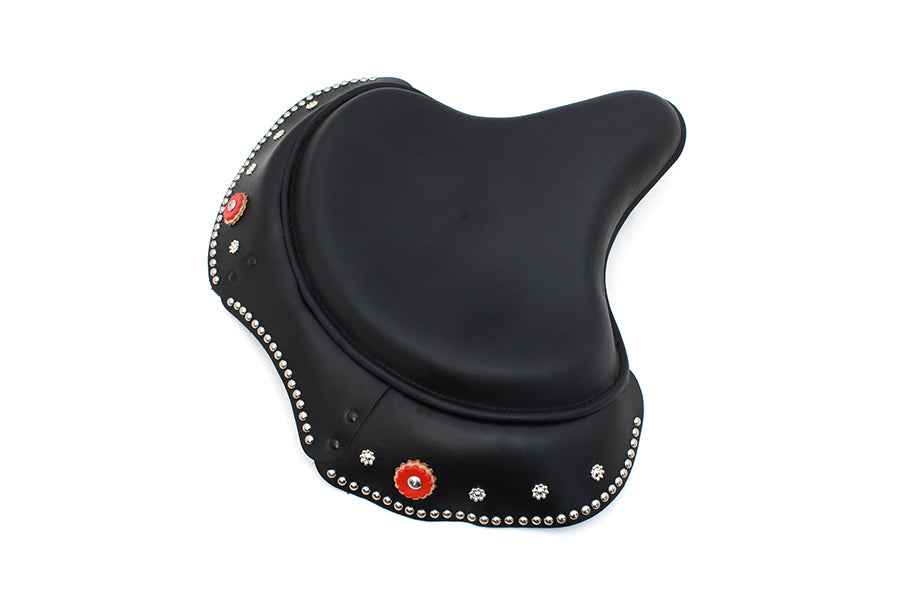 Black Leather Early Style Solo Seat