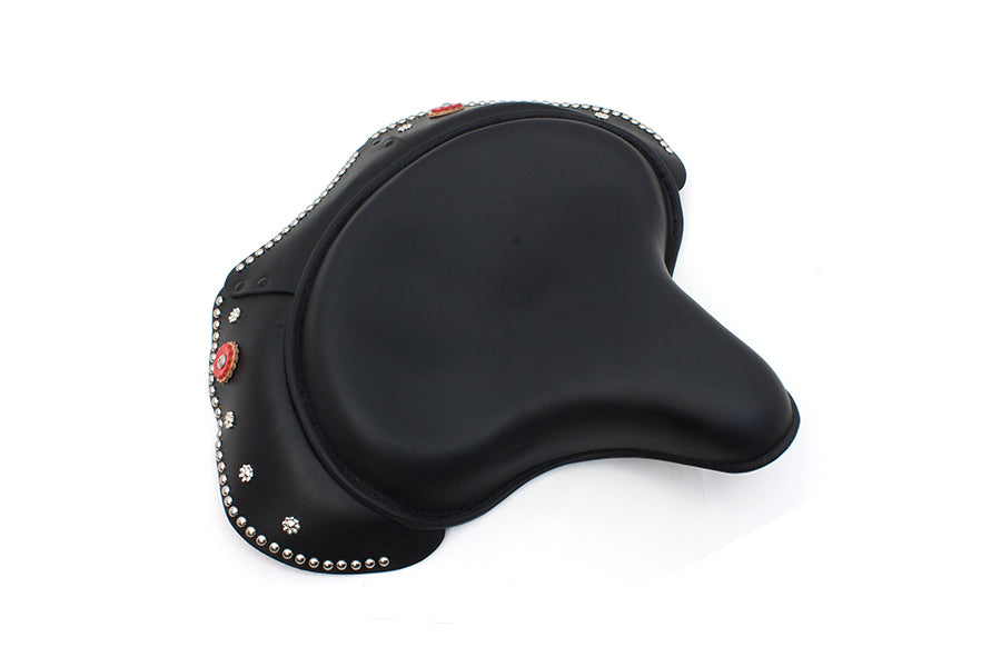 Black Leather Early Style Solo Seat