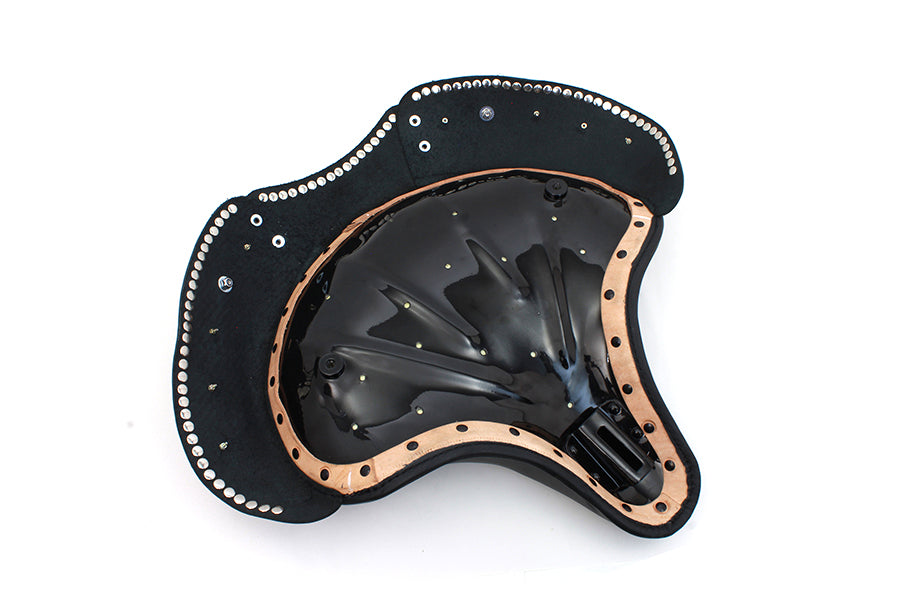 Black Leather Early Style Solo Seat