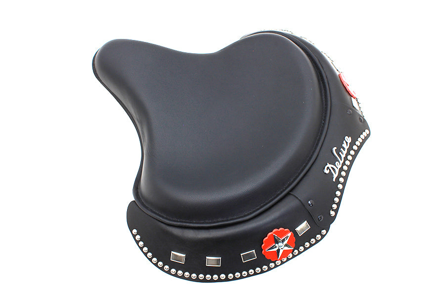 Corbin Gentry Black Leather Solo Seat