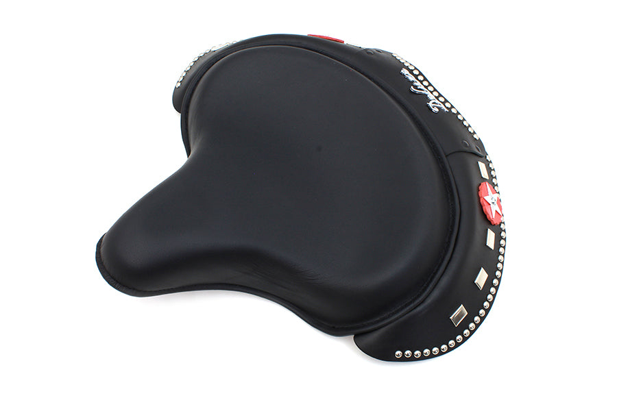 Corbin Gentry Black Leather Solo Seat