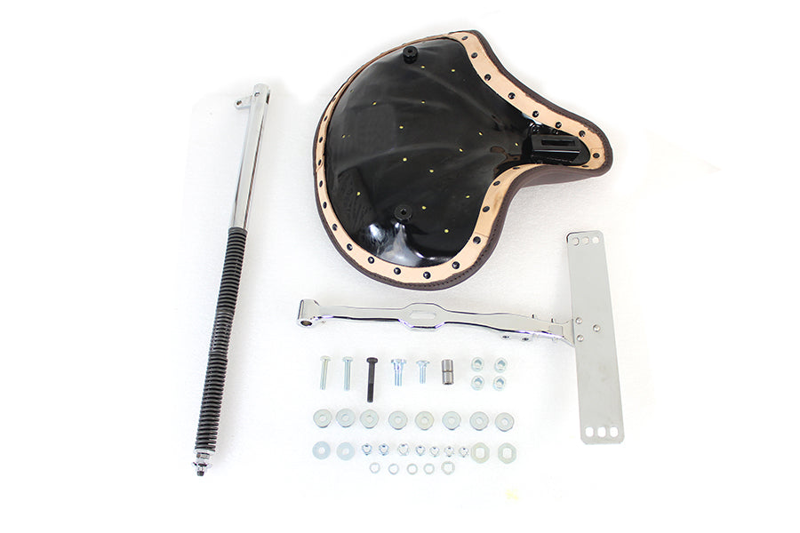 Corbin Gentry Brown Leather Solo Seat Kit