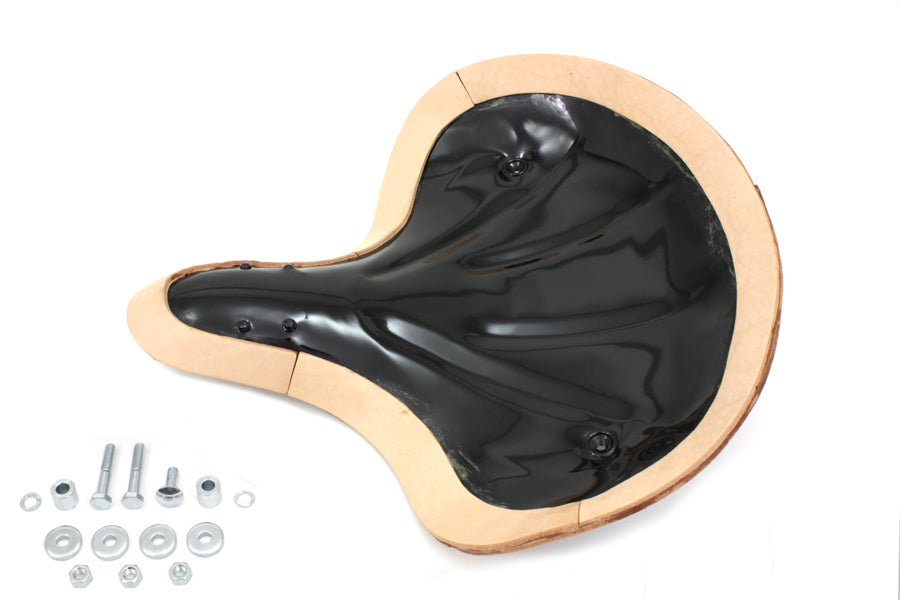 Natural Leather Early Knucklehead Solo Seat Pan