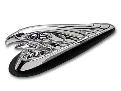 Eagle Front Fender Tip Ornament Chrome