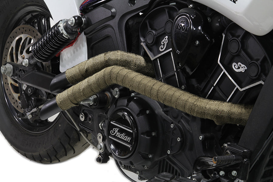 Copper Fiberglass Exhaust Wrap