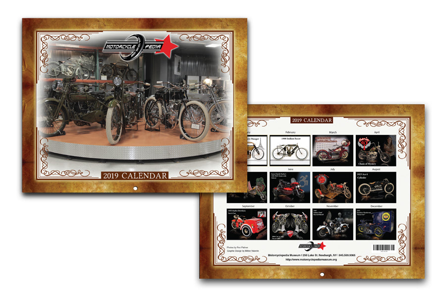 2019 Motorcyclepedia Museum Calendar