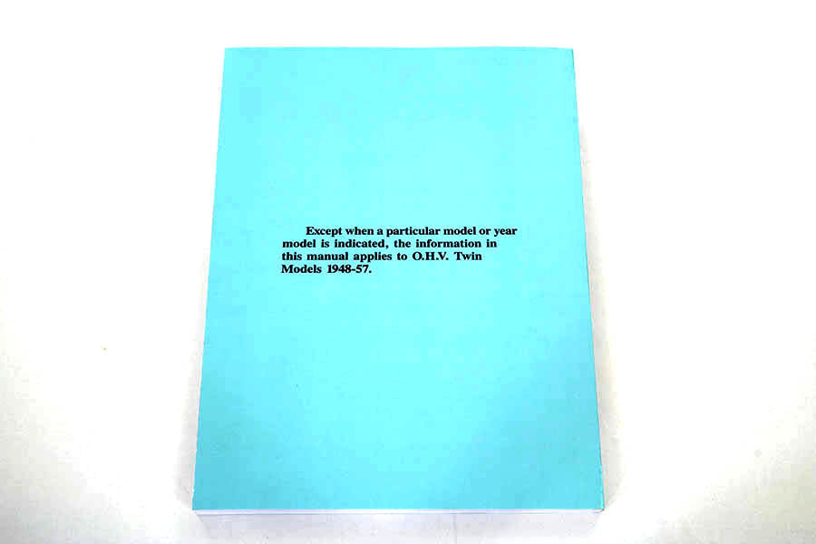 Factory Service Manual for 1948-1957 Panhead and Rigid
