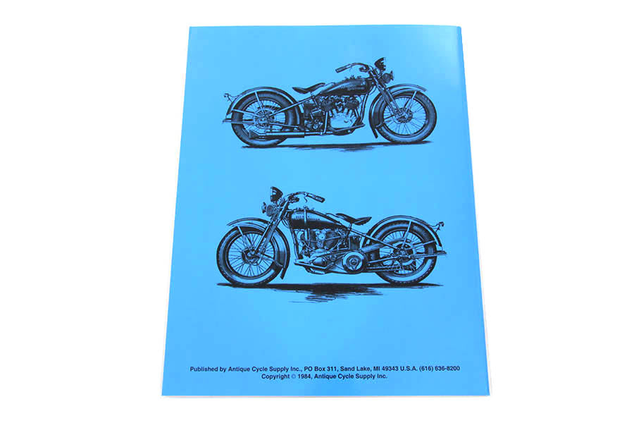 Factory Service Bulletin for 1930-1940 Big Twins