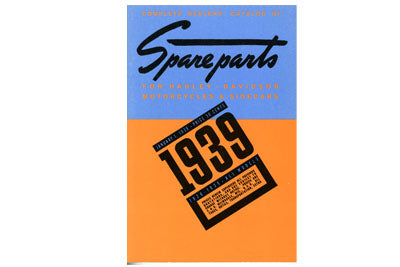 Spare Parts Book for JD, RL, VL, EL, UL 1926-1939