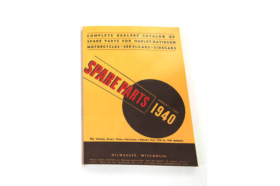 Spare Parts Book for 1930-1940 Big Twin