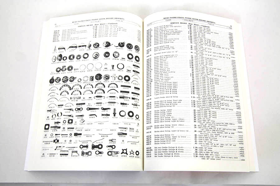 Spare Parts Book for 1930-1940 Big Twin