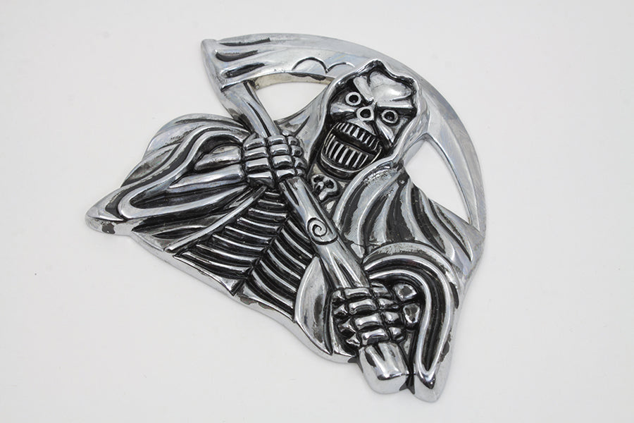 Pewter Grim Reaper with Sickle Emblem