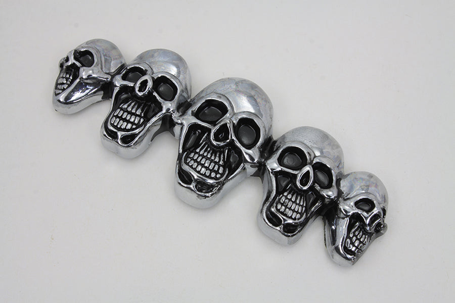 Pewter 5 Skull Emblem