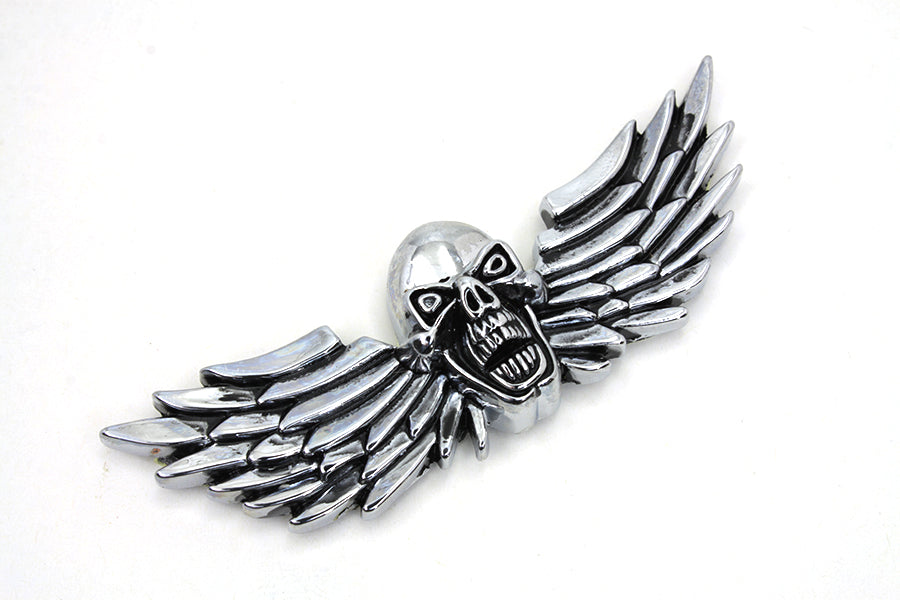 Pewter Winged Skull Emblem