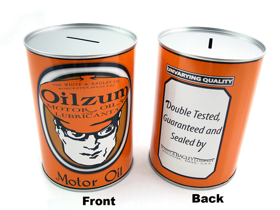 Oilzum Oil Can Coin Bank Set