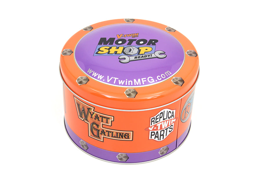 V-Twin Motor Shop Ready Round Can Set