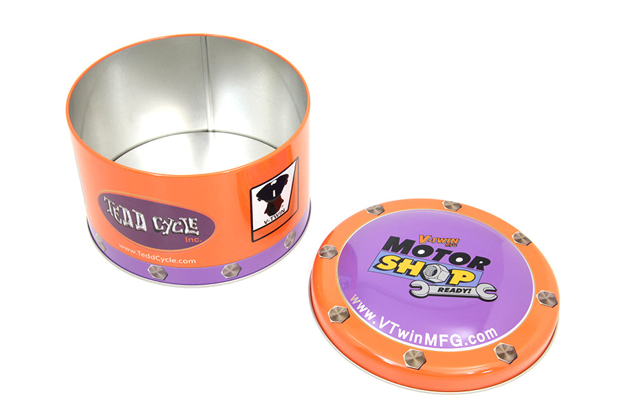 V-Twin Motor Shop Ready Round Can Set