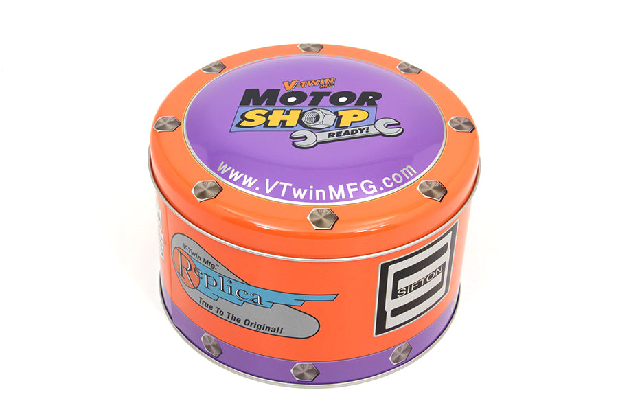 V-Twin Motor Shop Ready Round Can Set