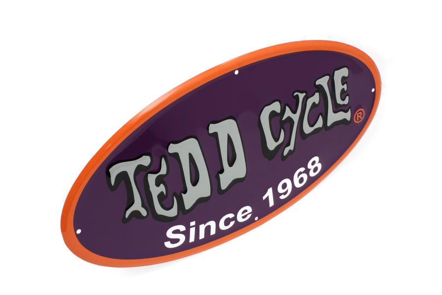 Tedd Cycle Metal Sign