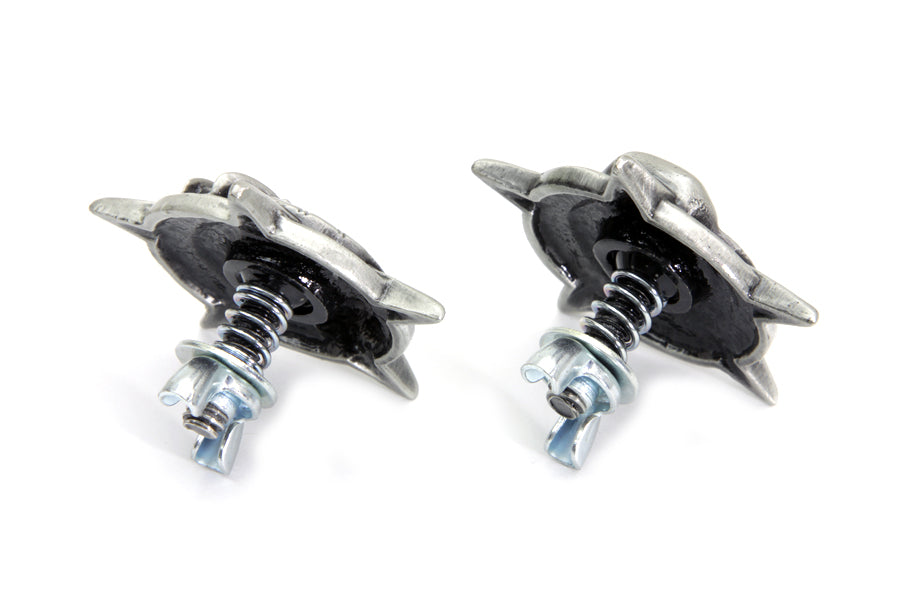 Skull on Star License Plate Topper Set