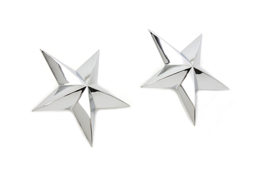 Chrome Decorative Star Stud Set
