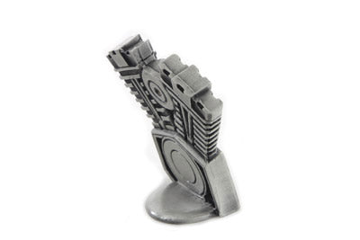 UPDATE: V-Twin Pewter Motorcycle Clock 3-1/2 Tall