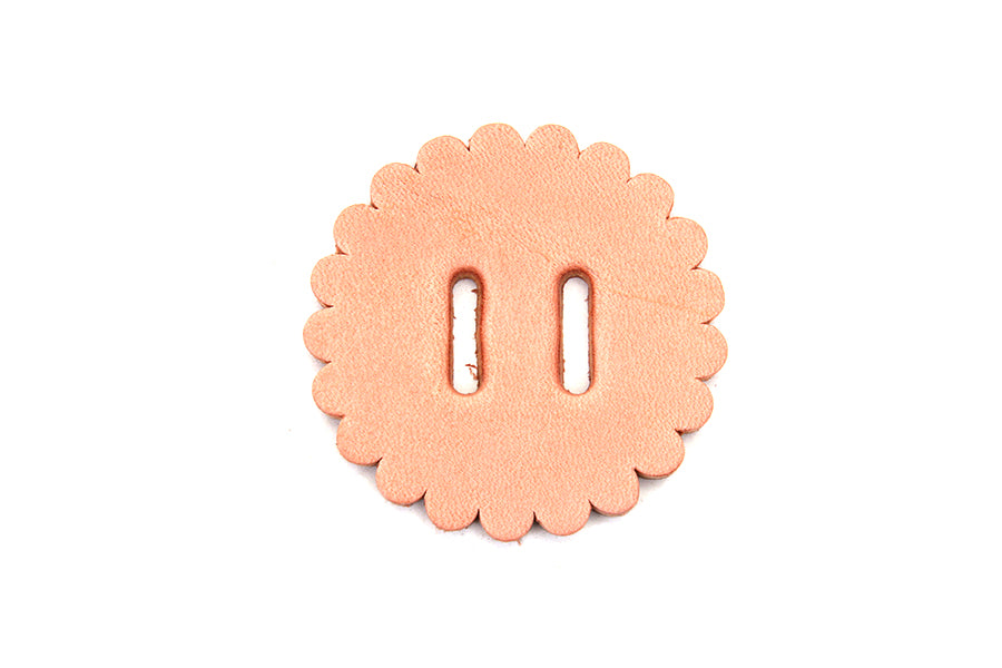 Natural Leather Concho Rosette 2