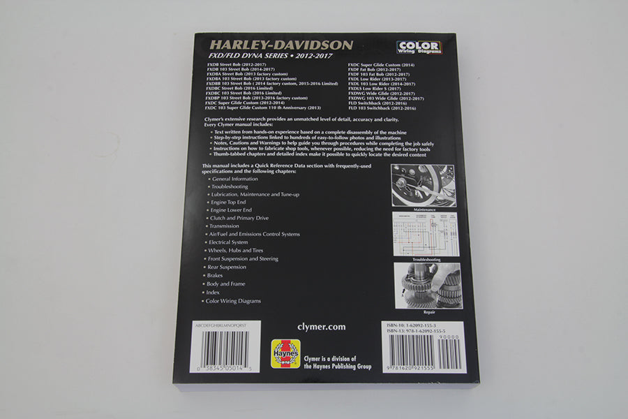 Clymer Repair Manual for 2012-2017 DynaGlide