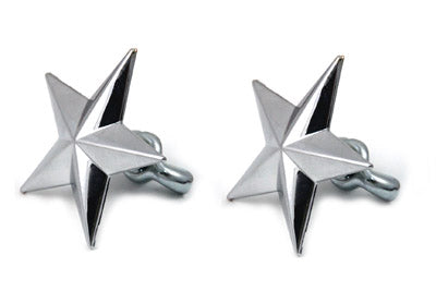 Chrome Decorative Star Studs