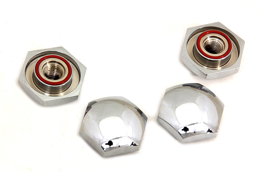 Rocker Shaft End Nut Stock Chrome