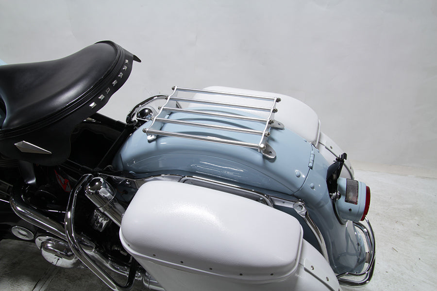 Wyatt Gatling Old Style Polished Luggage Rack