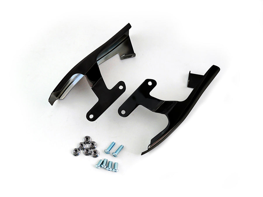 Black Saddlebag Filler Strip Set