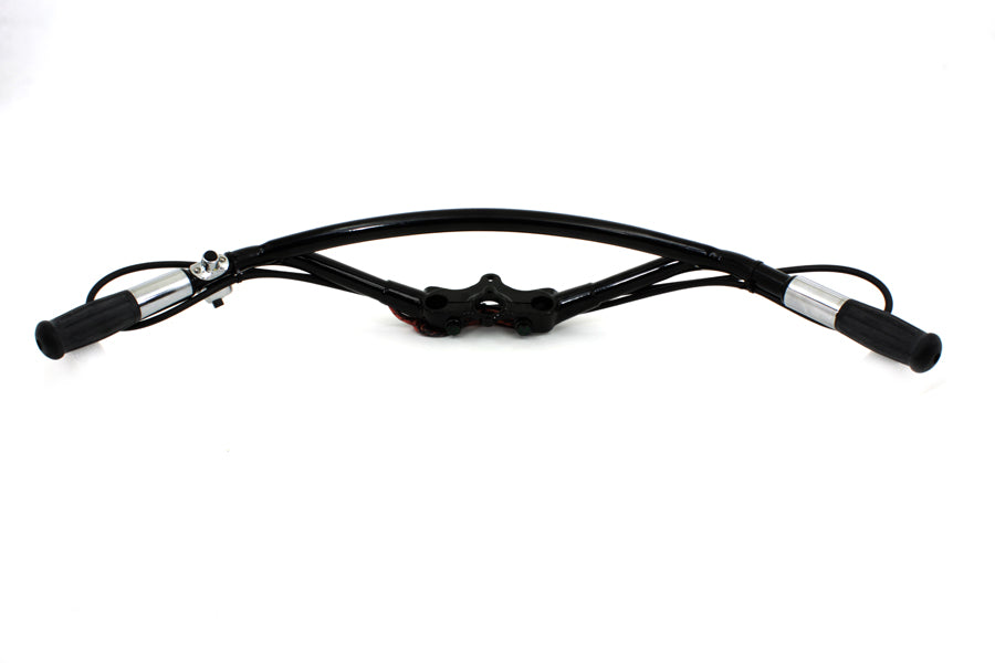 Spring Fork Offset Handlebar Black