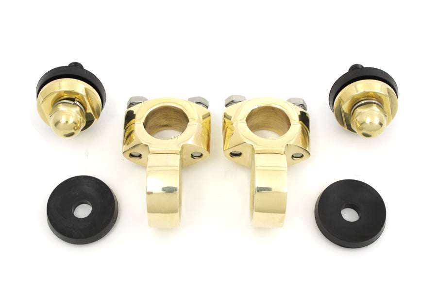 Polished Brass Flanders Riser Tops