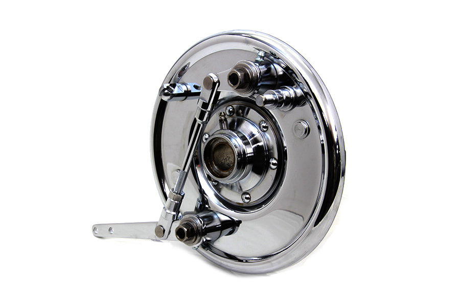 Dual Cam Brake Backing Plate Assembly Chrome
