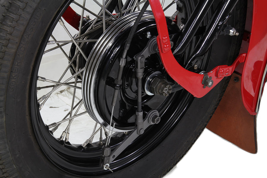 Dual Cam Brake Backing Plate Assembly Black