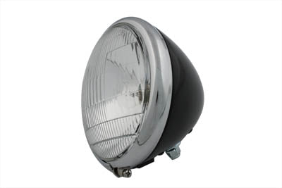 6-1/2 Round Headlamp Black