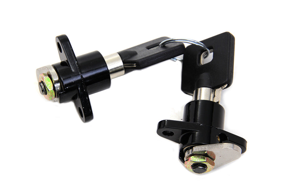 Black Saddlebag Lock and Key Kit