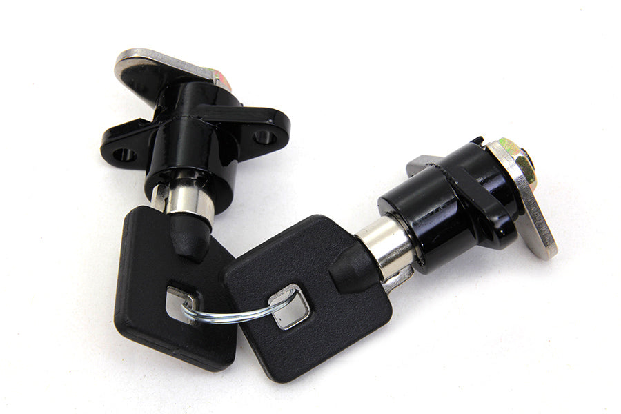Black Saddlebag Lock and Key Kit