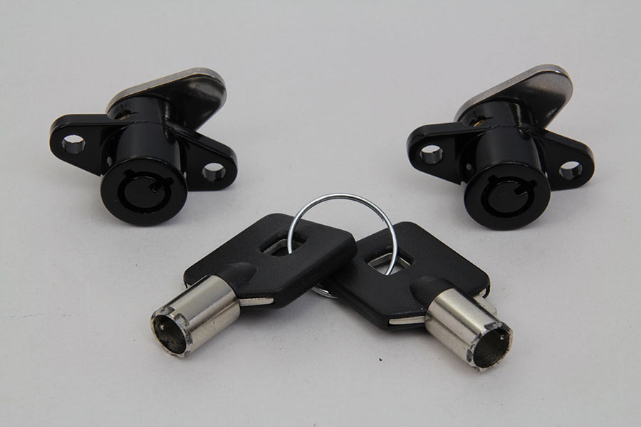 Black Saddlebag Lock and Key Kit