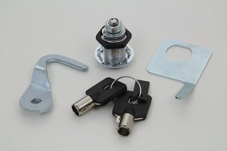 Chrome Saddlebag Lock and Key Kit