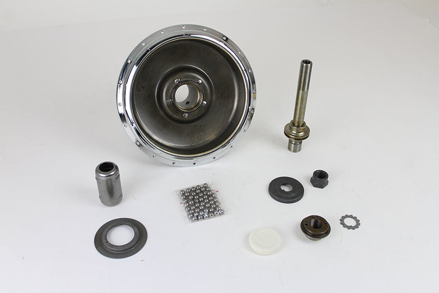 45 W Front Wheel Hub Assembly Chrome
