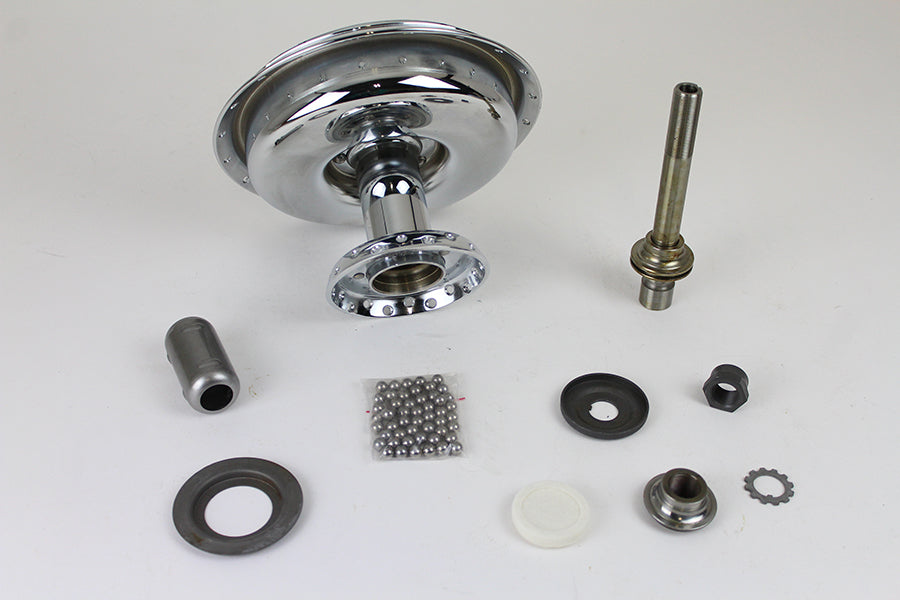 45 W Front Wheel Hub Assembly Chrome