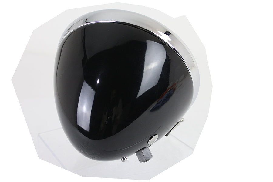 6-1/2 Round Headlamp Black