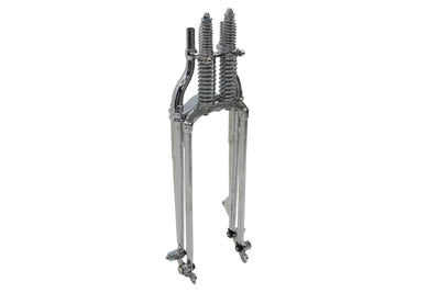 Harley Davidson EL, FL, UL +4" Inline Springer Fork- Chrome 32"